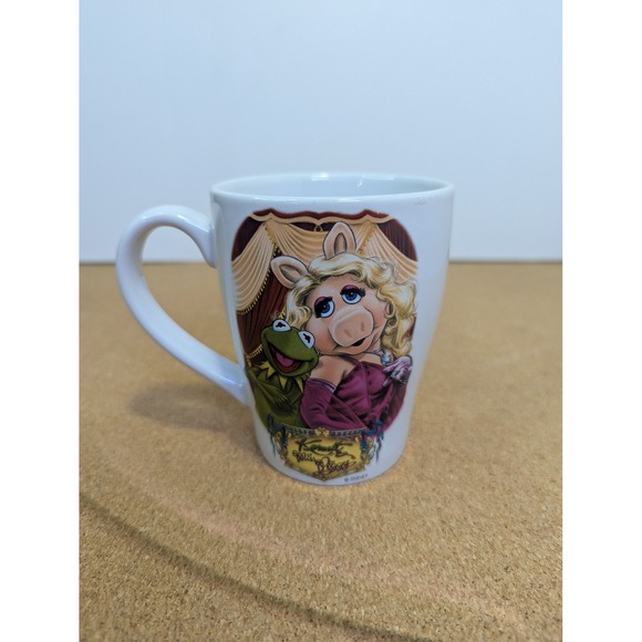 Disney Store Other - Disney Store Muppets Kermit and Miss Piggy Coffee Mug White Ceramic Cup 4in